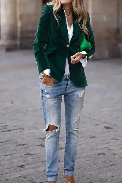 Aria - Blazer Chic En Velours