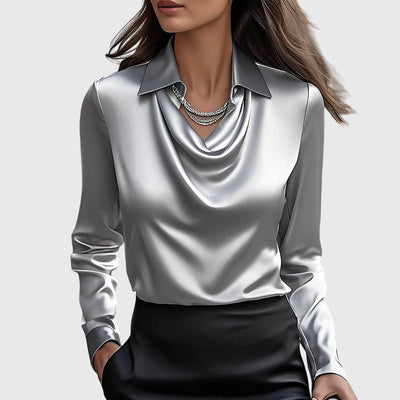 Sylvie - Blouse Brillante et Élégante