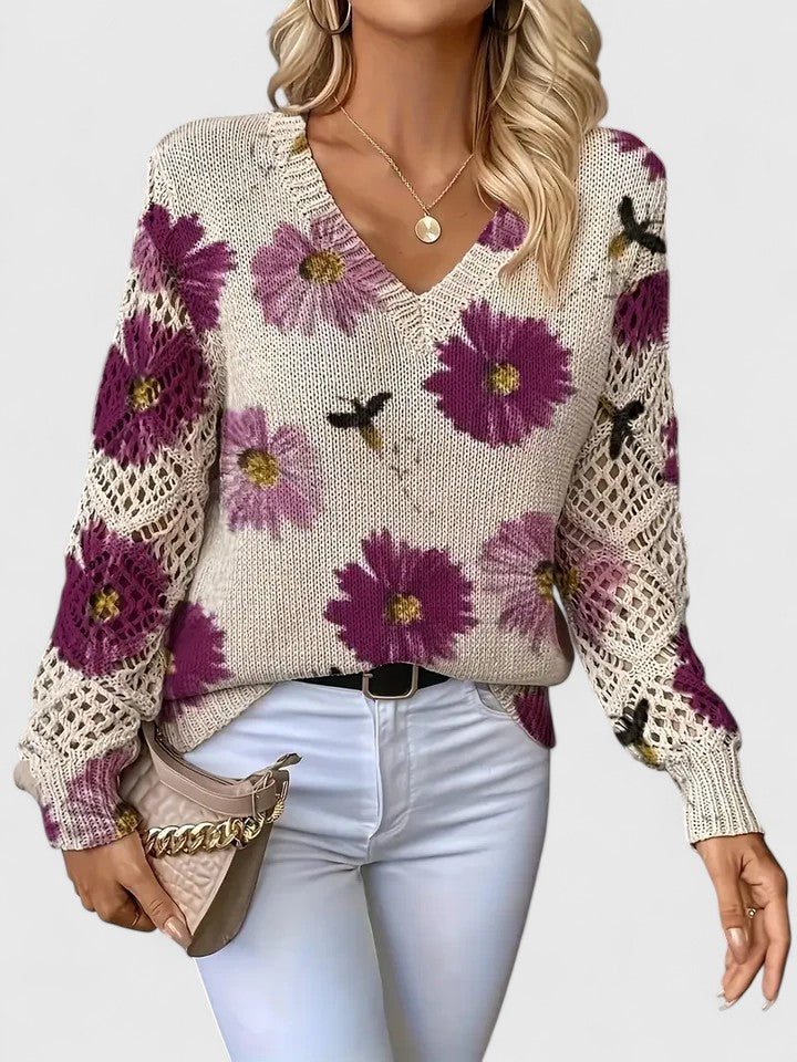 Aurélie - Cardigan Floral Léger