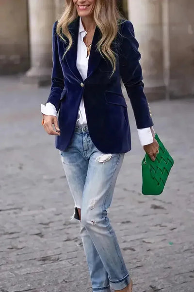 Aria - Blazer Chic En Velours