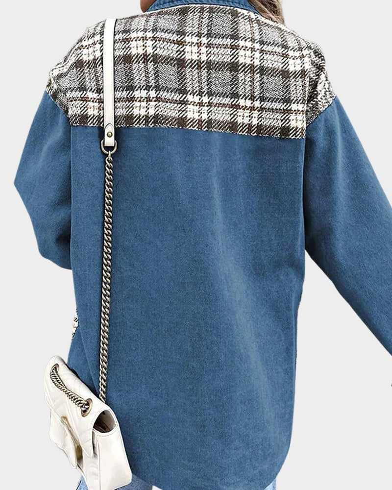 Eva - Cardigan À Carreaux Tendance