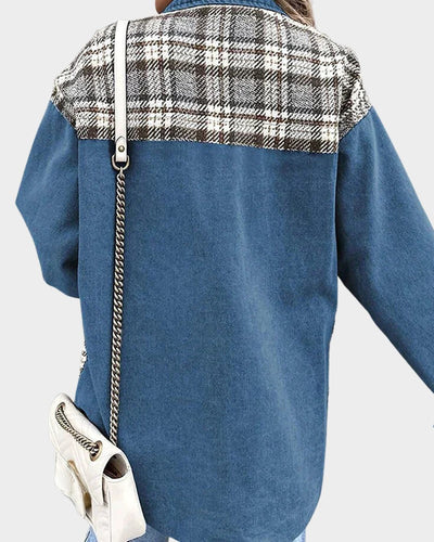 Eva - Cardigan À Carreaux Tendance