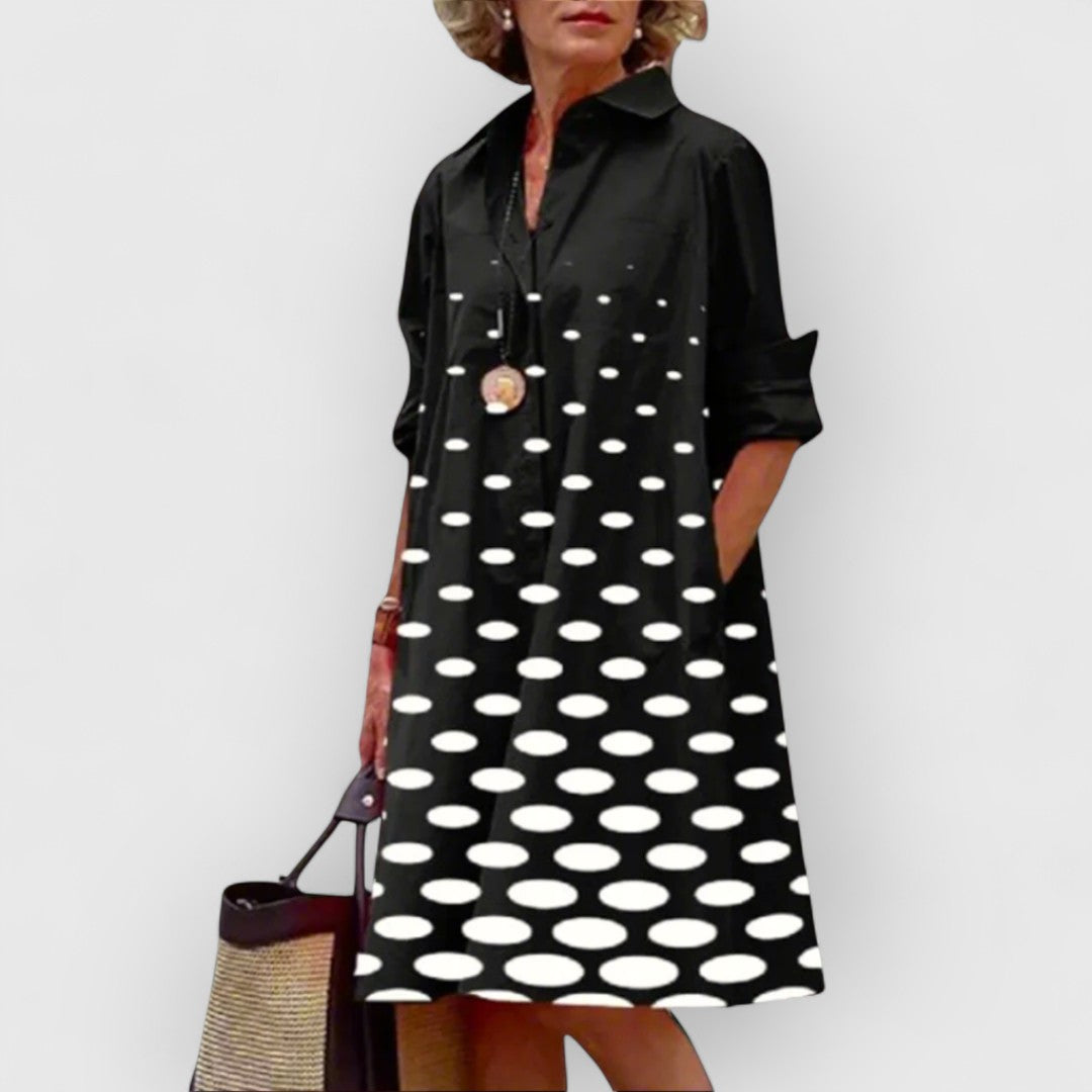 Talia - Robe Midi À Pois