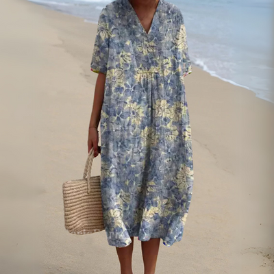 Audrey - Robe Fleurie Élégante