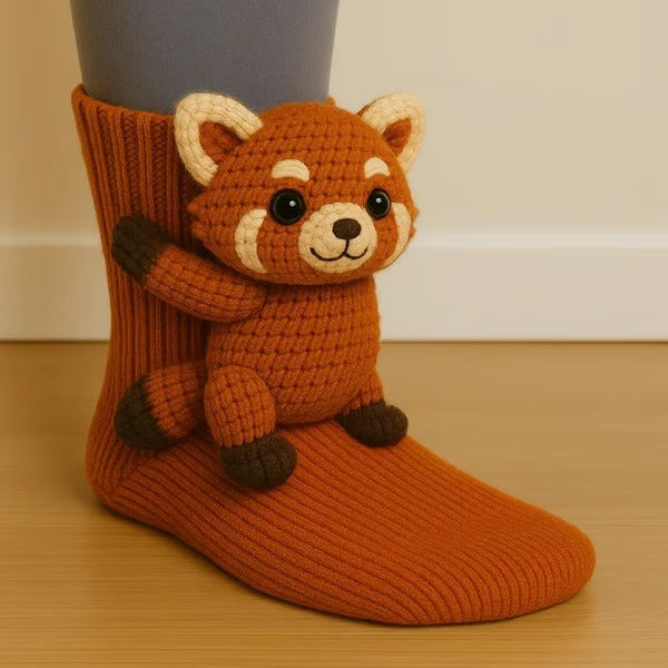 Chaussettes douces à motifs animaux