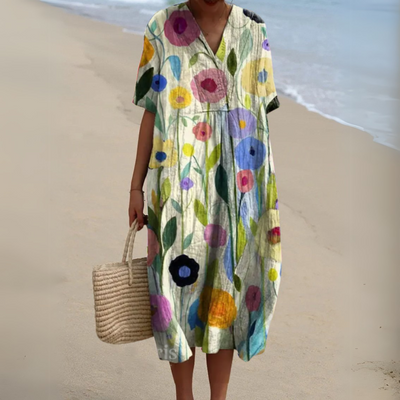 Audrey - Robe Fleurie Élégante