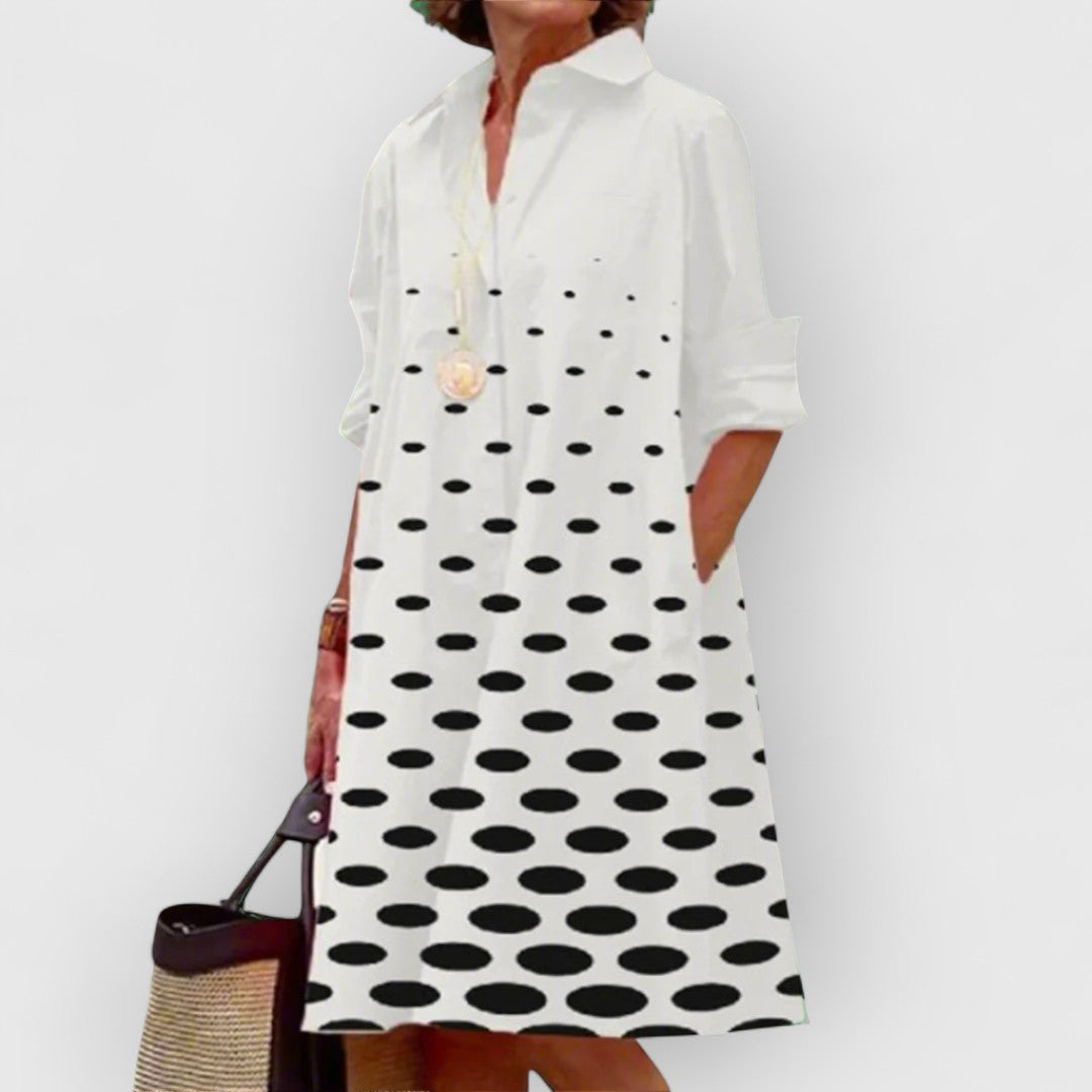 Lilia - Robe Midi À Pois