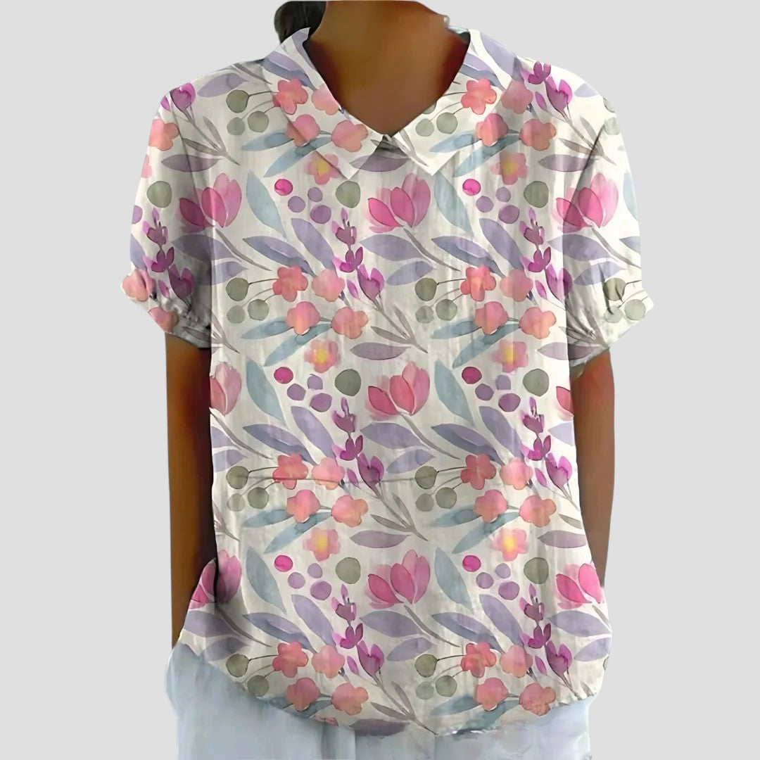 Giulia - Blouse À Imprimé Chic