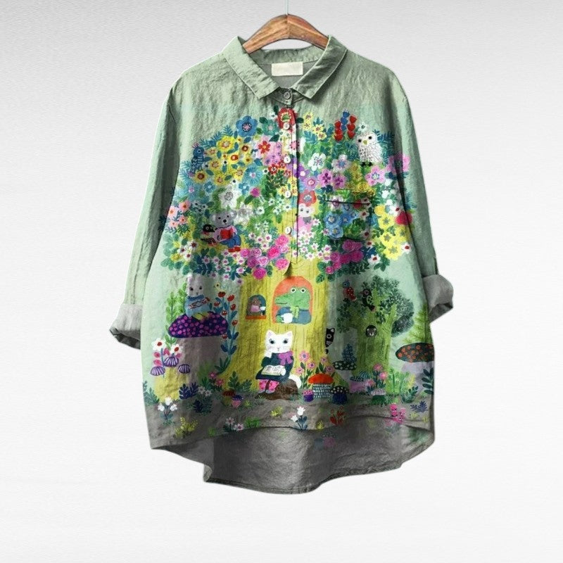 Laluna - Élégante Blouse Printanière