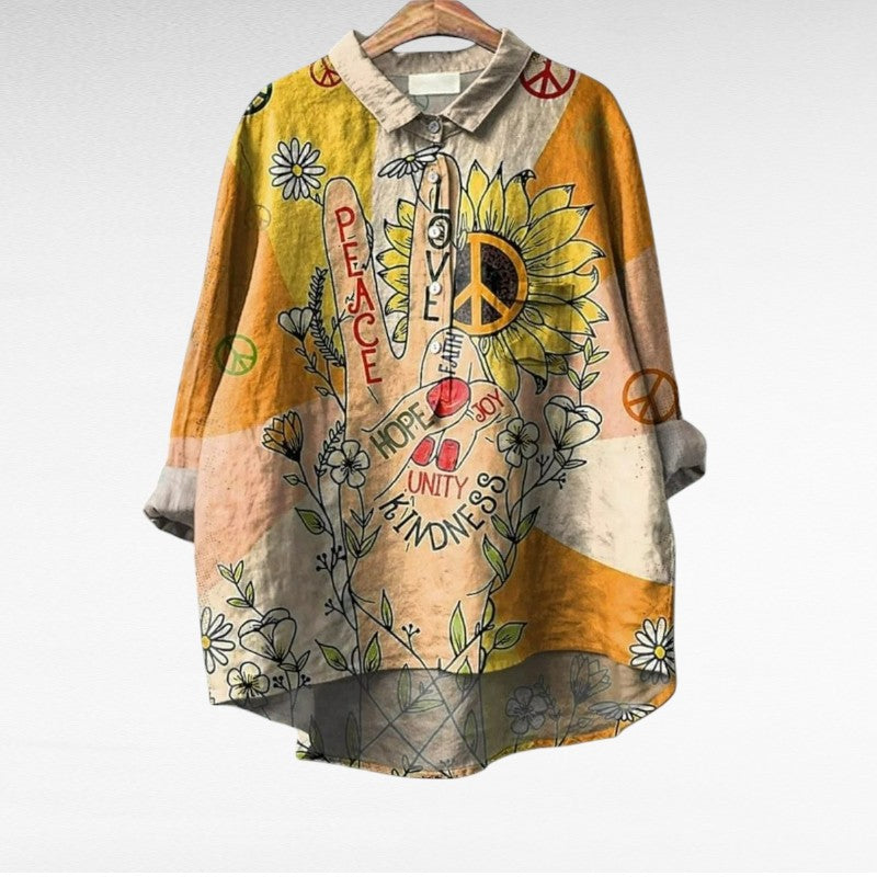Laluna - Blouse Vintage Printanière