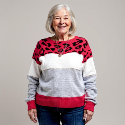 Pascalina - Pull Léopard Confortable