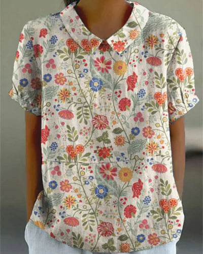 Joanne - Chic Floral Blouse