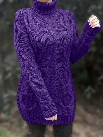 Narda - Élégante Robe Turtleneck