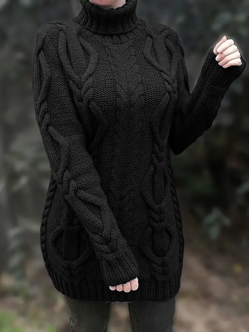 Narda - Élégante Robe Turtleneck
