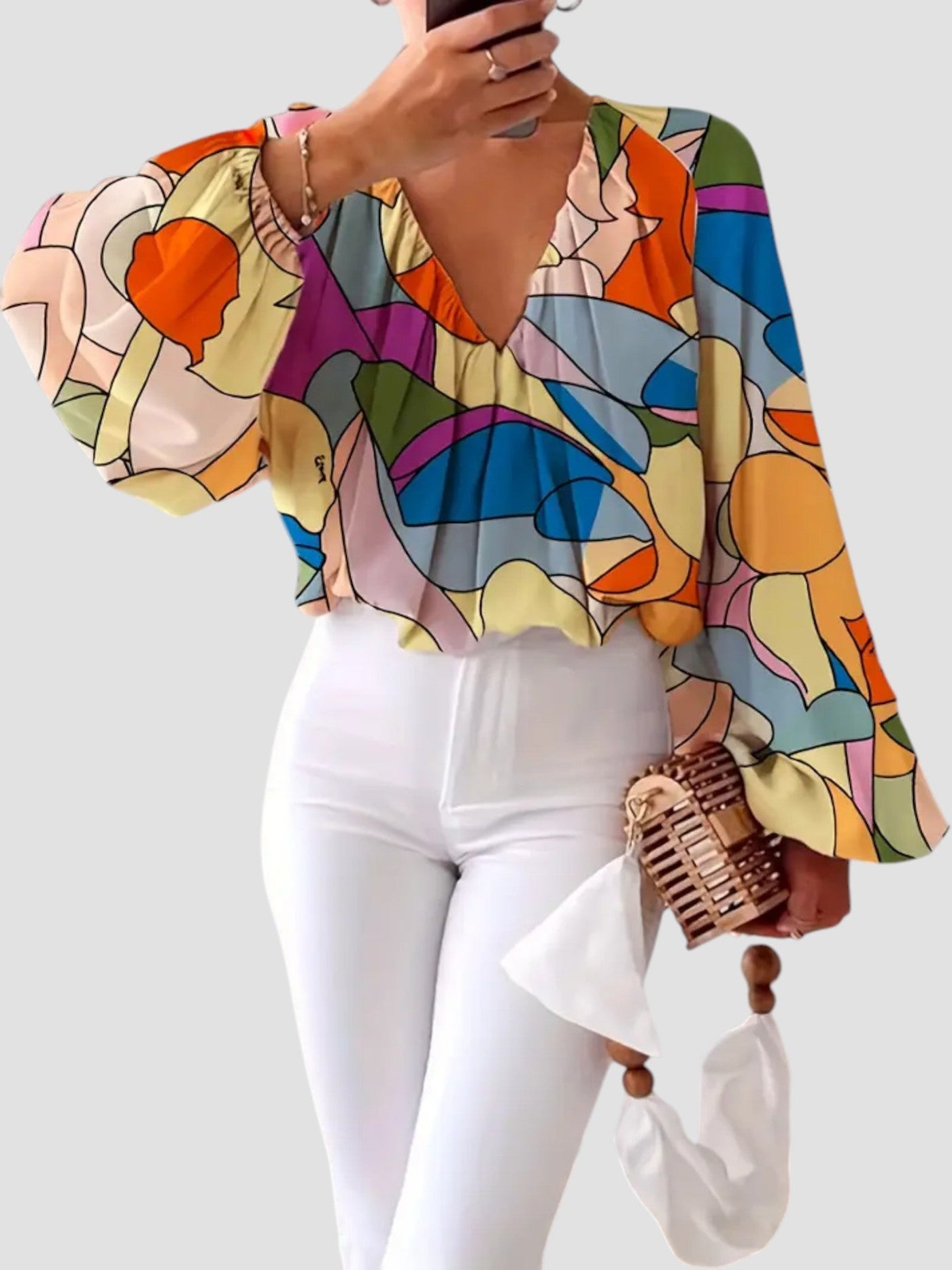 Gloria - Blouse Colorée Élégante