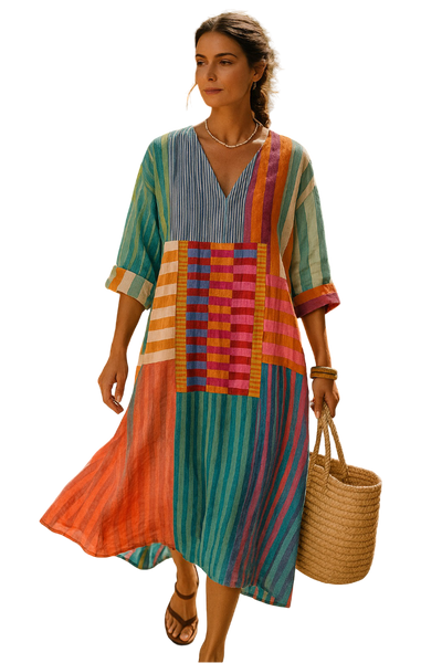 Malia - Robe géométrique élégante