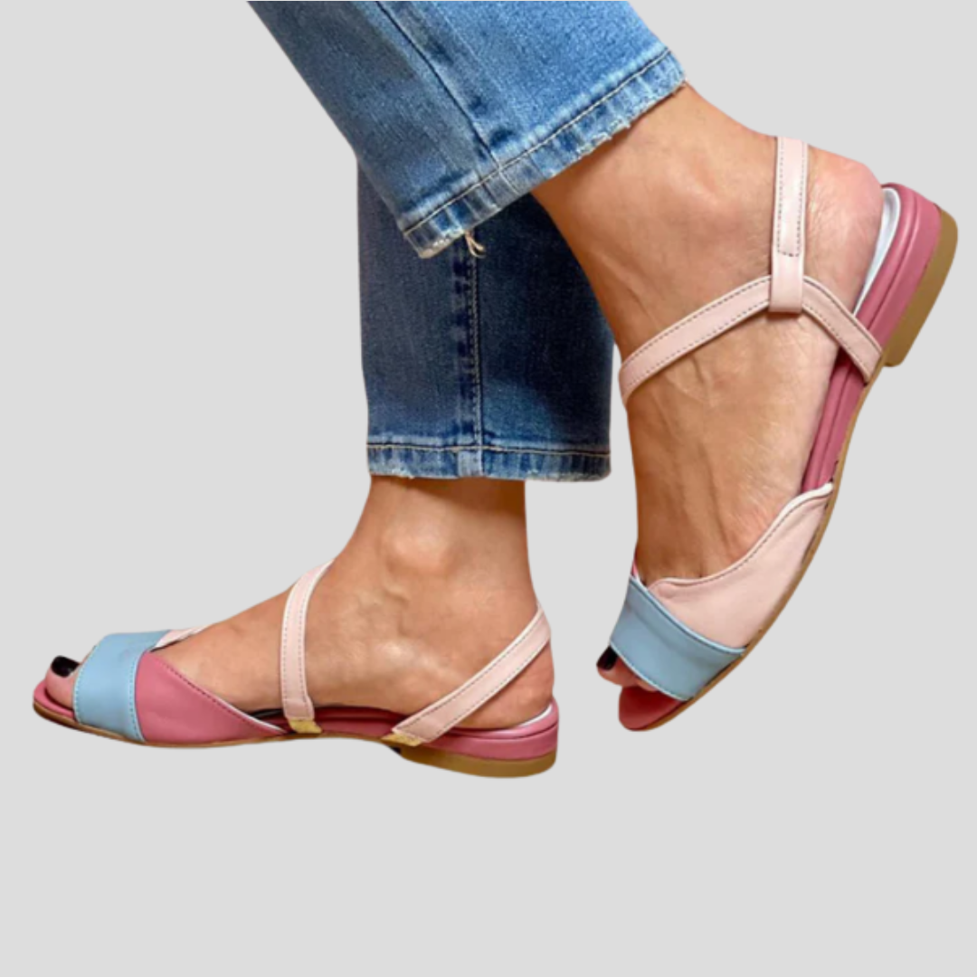 Rose - Sandales Pastel Confortables