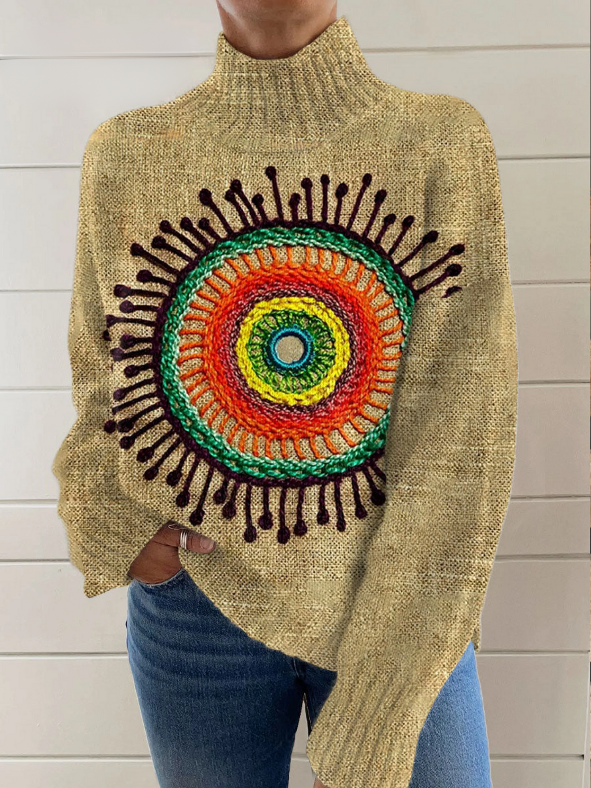Hippie - Pull Roulé Chic Et Confortable