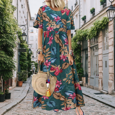 Lotte - Élégante Robe Maxi Florale