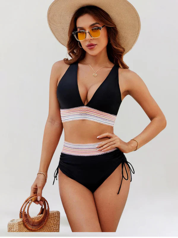 Elvie - Ensemble Bikini Taille Haute