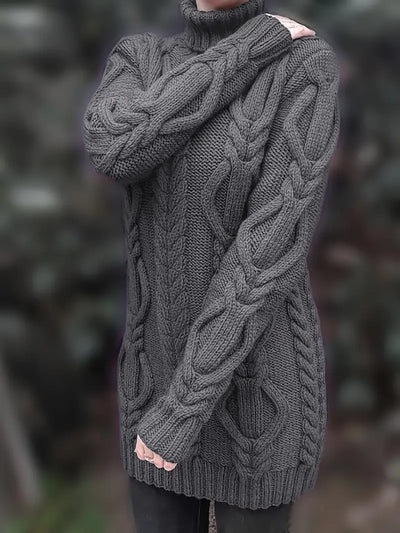 Narda - Élégante Robe Turtleneck