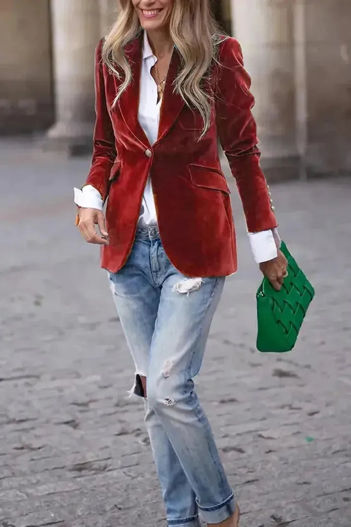 Aria - Blazer Chic En Velours