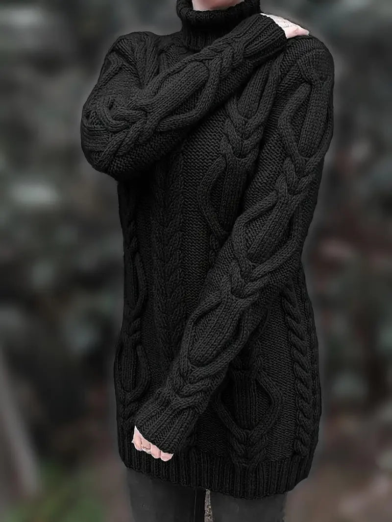 Narda - Élégante Robe Turtleneck