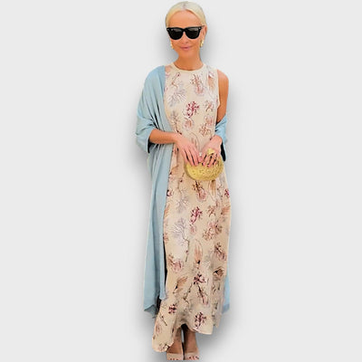 Elveria - Robe maxi avec cardigan