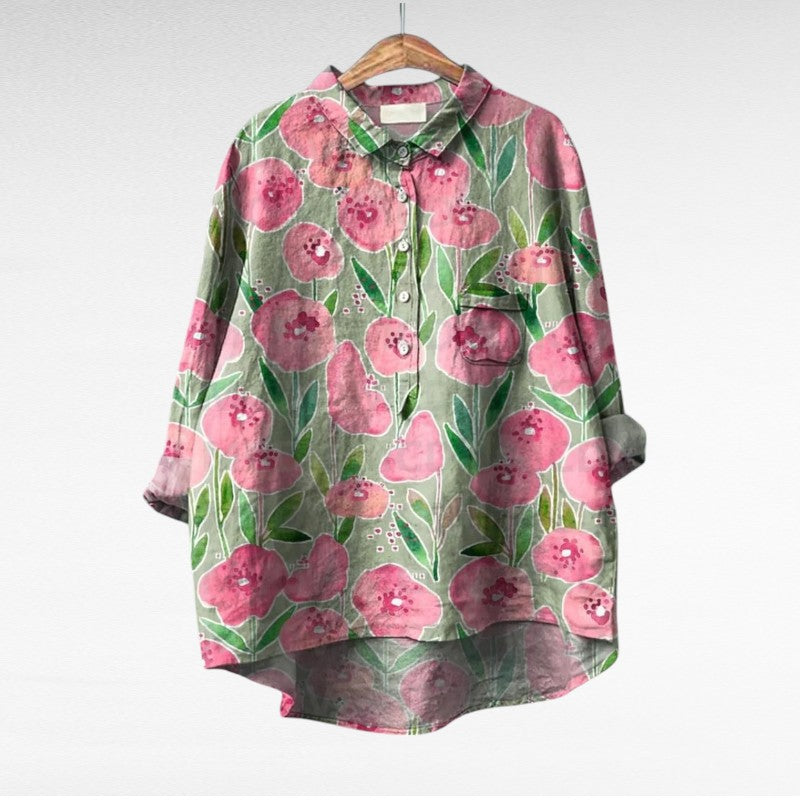 Laluna - Blouse Vintage Printanière