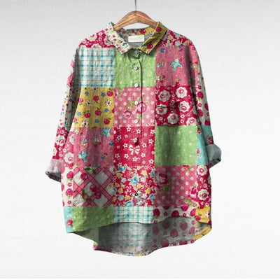 Laluna - Blouse Vintage Printanière