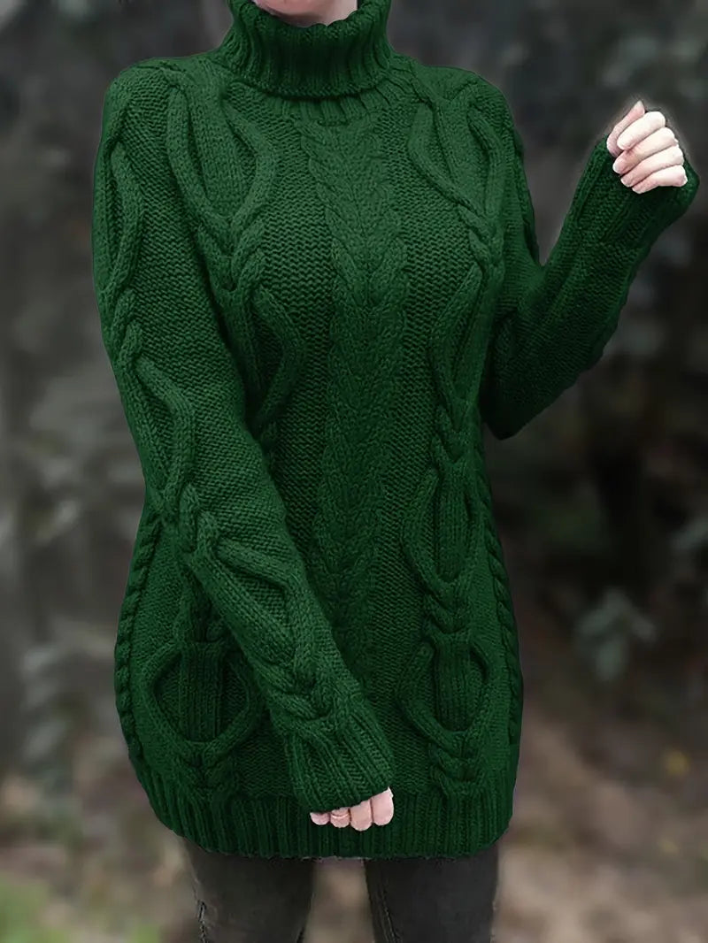 Narda - Élégante Robe Turtleneck