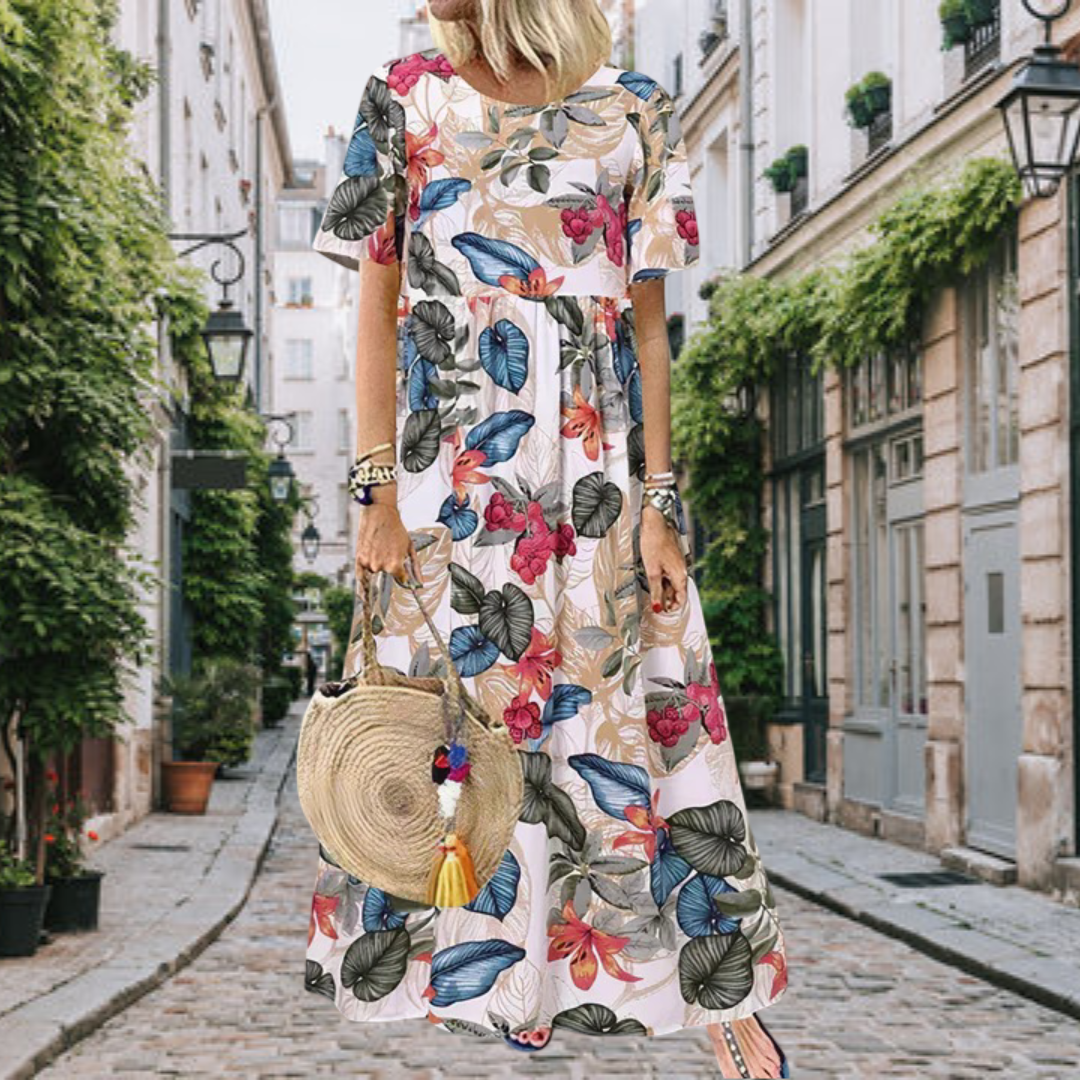 Lotte - Élégante Robe Maxi Florale