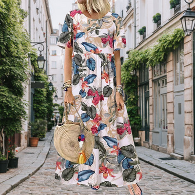 Lotte - Élégante Robe Maxi Florale
