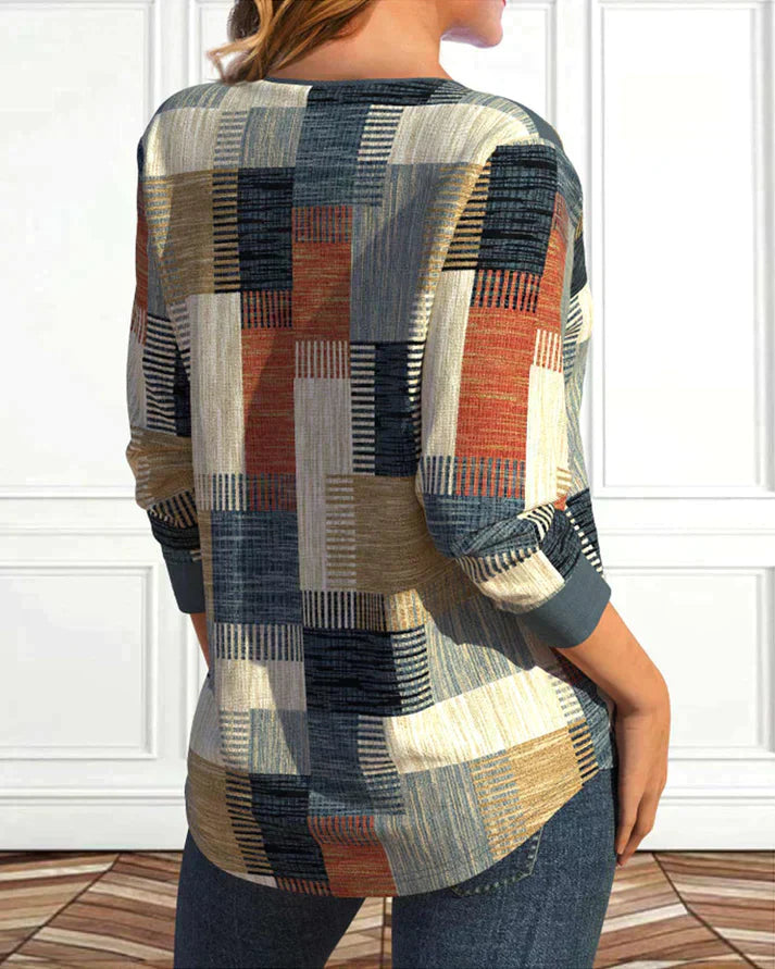 Élise - Haut Géométrique Élégant