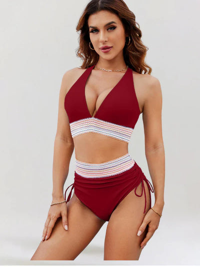 Elvie - Ensemble Bikini Taille Haute