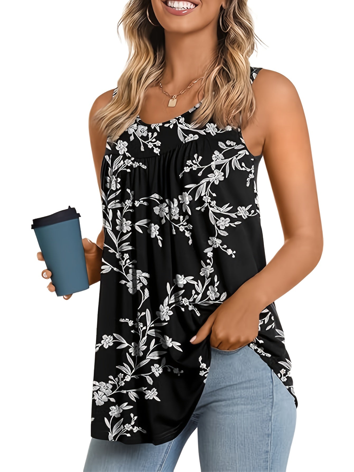 Eline - Chemisier Floral Léger