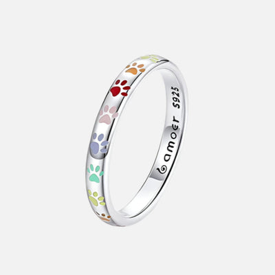 Paw - Bague Émaillée Tendre