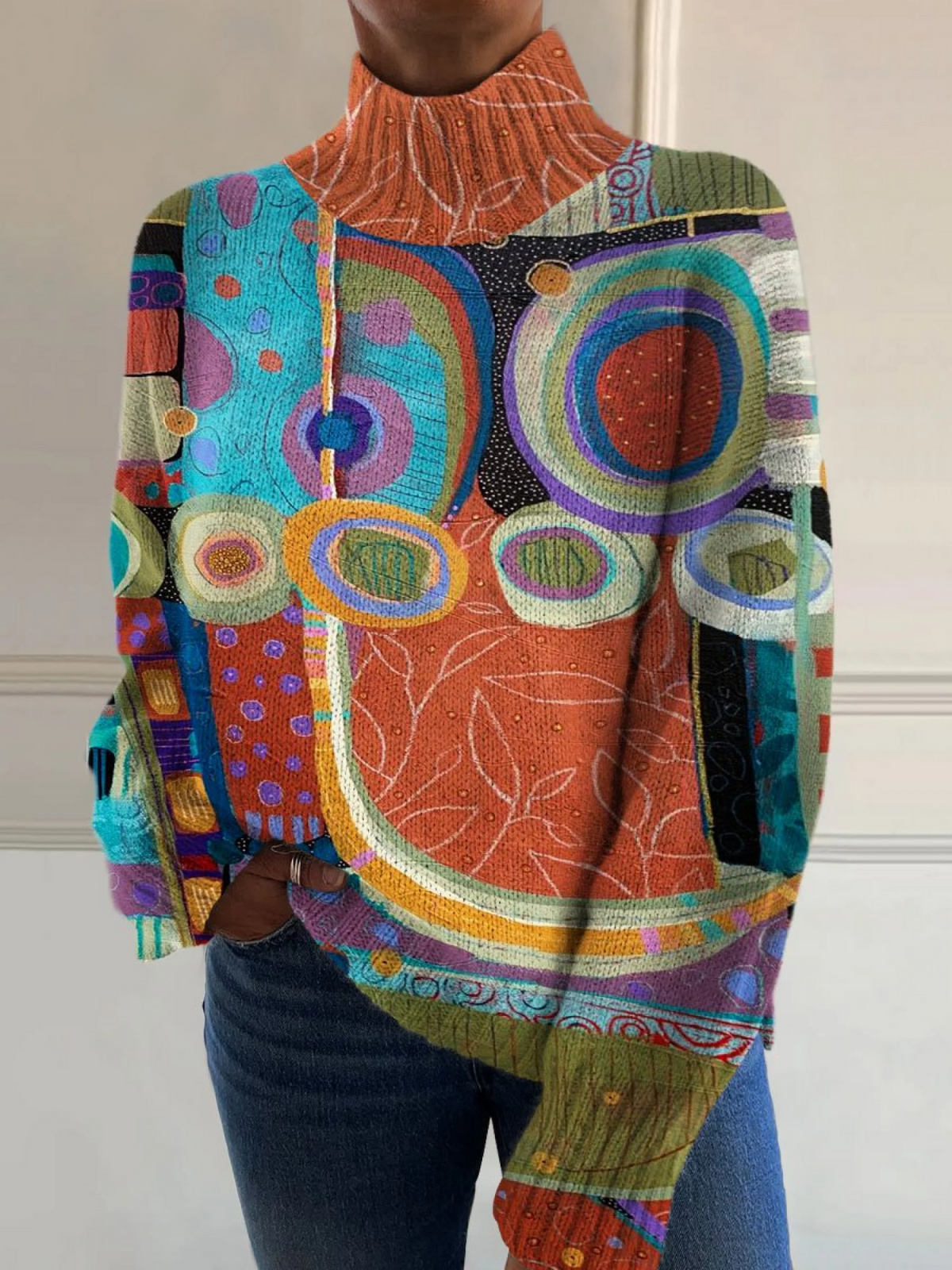 Chic - Pull-over Turtleneck Élégant