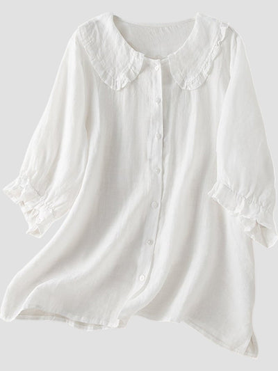 Luana - Chemise Légère Avec Volants