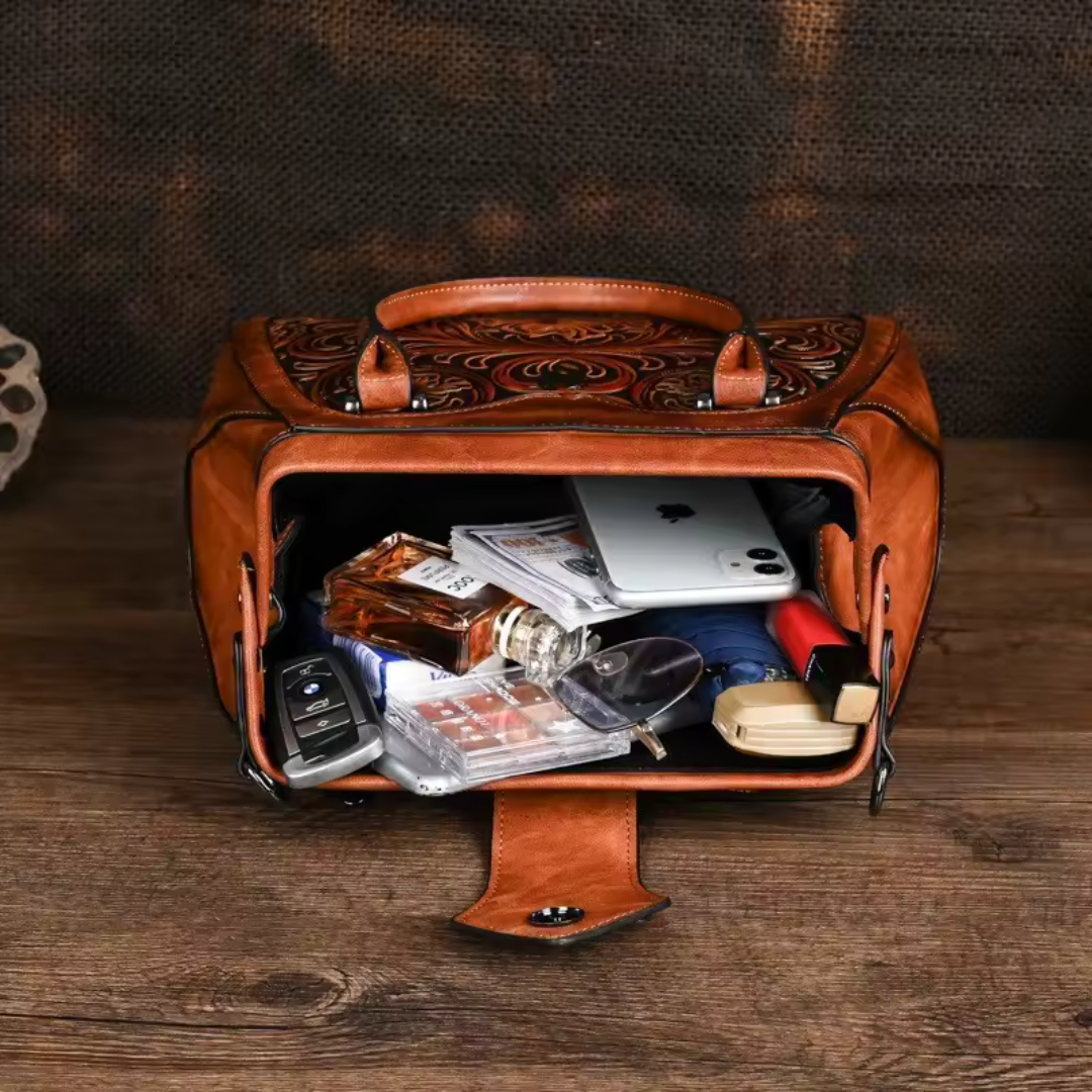 Florina - Sac En Cuir Floral