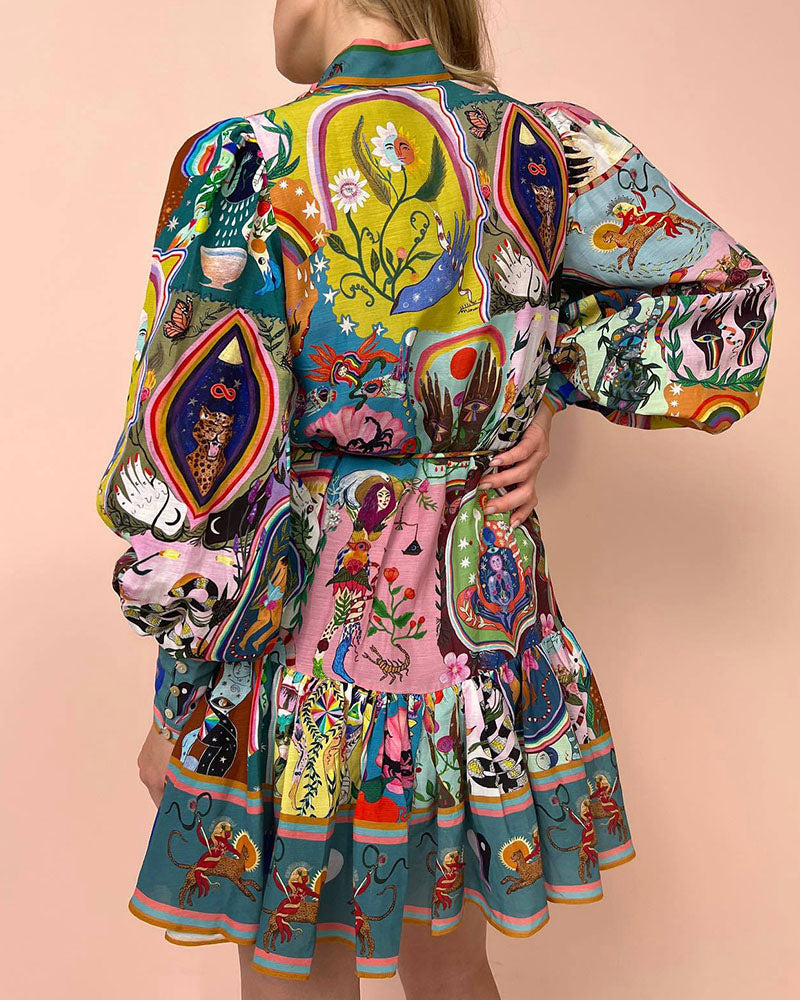 Madeleine - Élégante Robe Imprimée