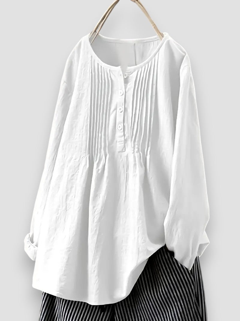 Daria - Élégante Blouse Plissée