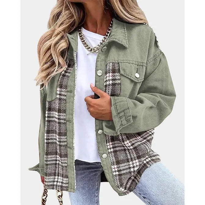 Eva - Cardigan À Carreaux Tendance