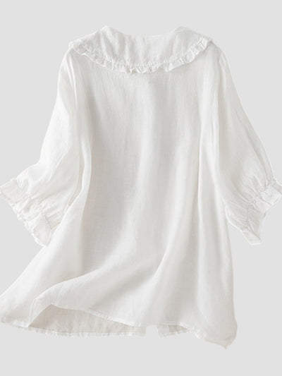 Luana - Chemise Légère Avec Volants