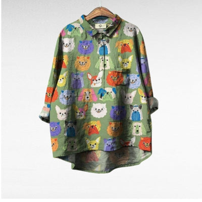 Laluna - Blouse Printemps Été Élégante