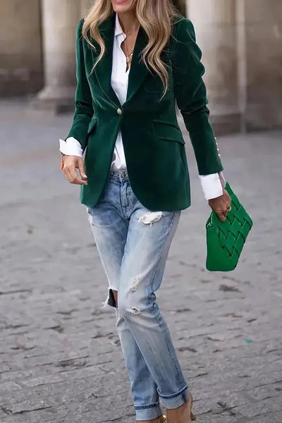 Aria - Blazer Chic En Velours