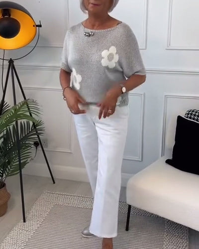 Daisy - Élégante Pull Florale