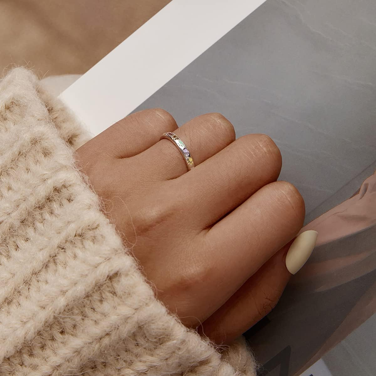 Paw - Bague Émaillée Tendre