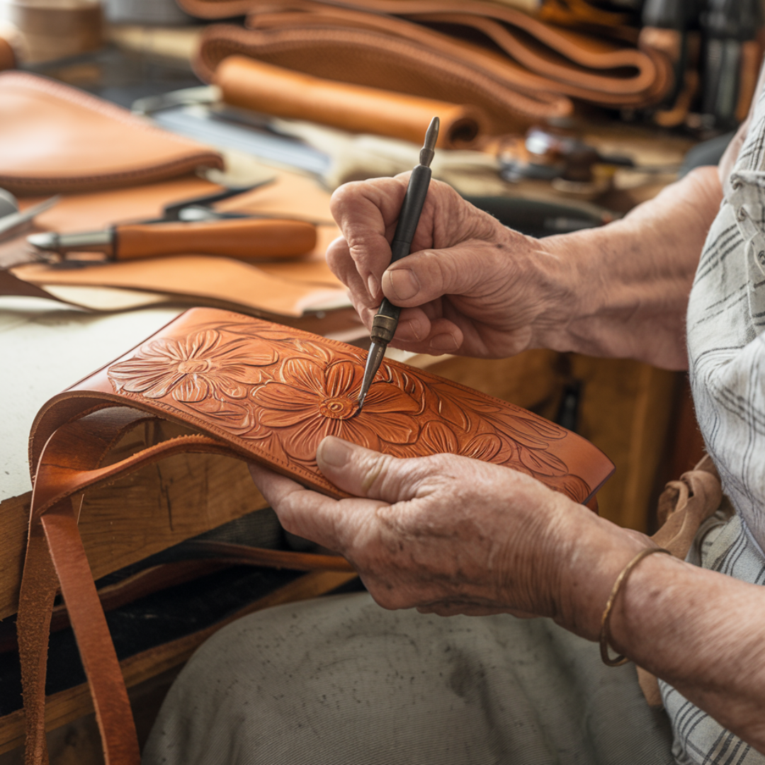 Florina - Sac En Cuir Floral