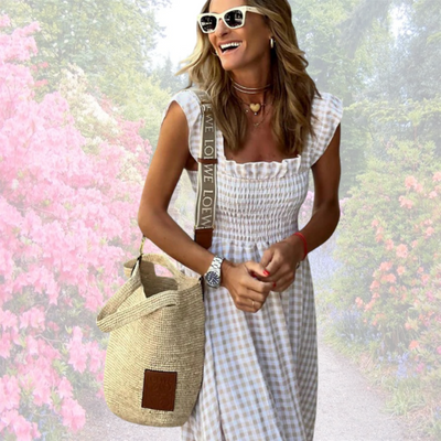 Belle - Robe Maxi Vichy Évasée